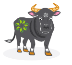 toro gris animado